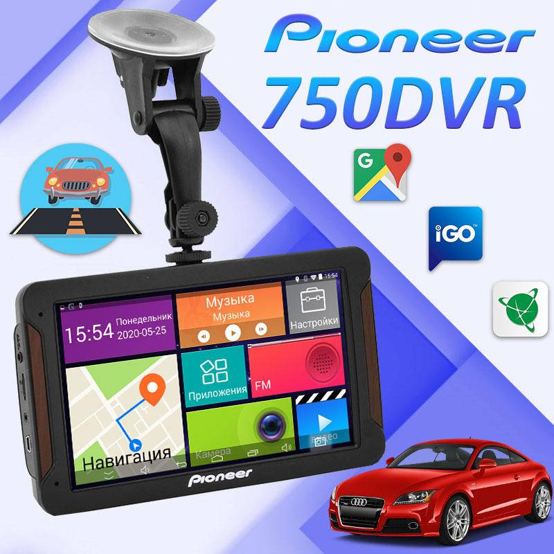 

ЛУЧШИЙ! GPS навигатор Pioneer Pi 750 DVR +1/16 GB DVR/AV/FM/BT/WiFi