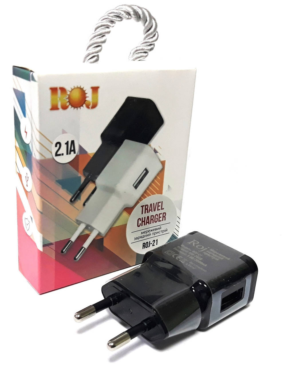 

Сетевое зарядное устройство Roj-21 USB 2100mA без кабеля
