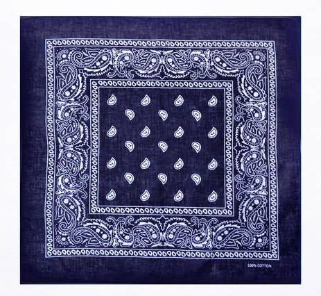 

Бандана хлопковая классика унисекс, Синий