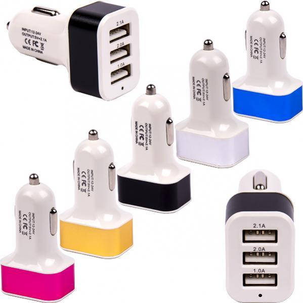 

Автомобільний 3 - USB адаптер 1.1 А/2.1 А/3.1 А