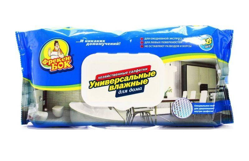 

Влажные салфетки Фрекен Бок 48шт для уборки всего дома