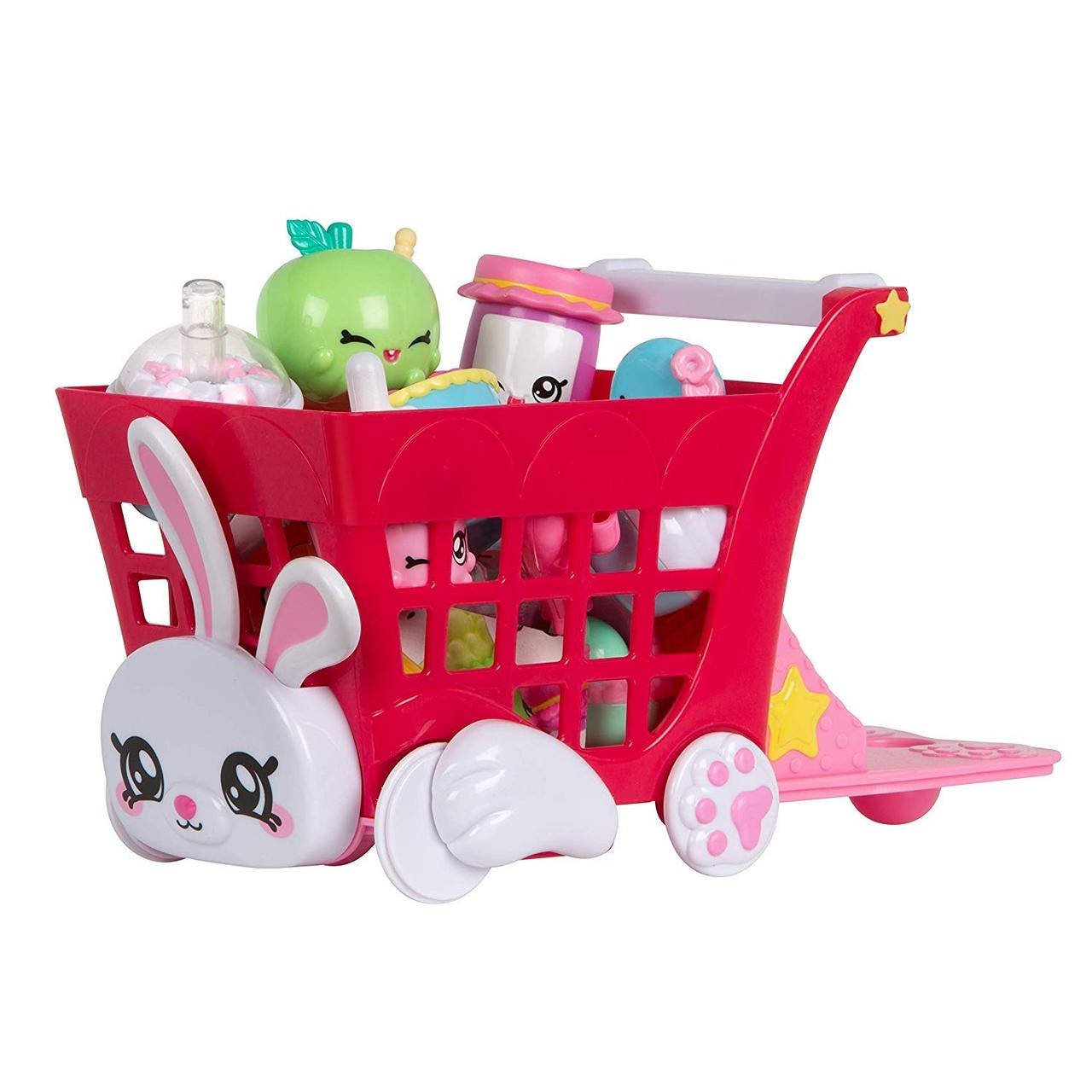

Игровой набор Kindi Kids Rabbit Petkin Shopping Cart Тележка корзина для покупок зайчик (50001)