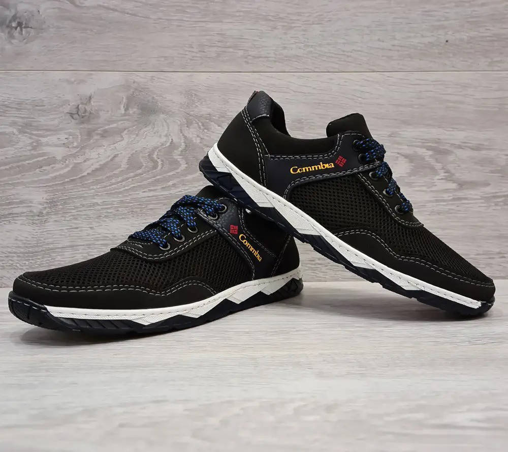 

Кроссовки мужские летние сетка черного цвета (Кл-23чбк), Черный