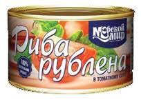 

Рыба рубленая в томатном соусе (Салака) "Морской Мир" 240г Украина