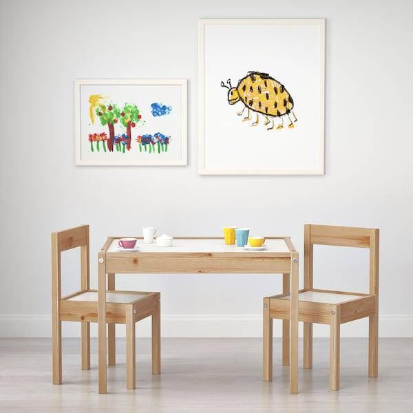 

Столик детский и 2 стула IKEA LÄTT белый сосна