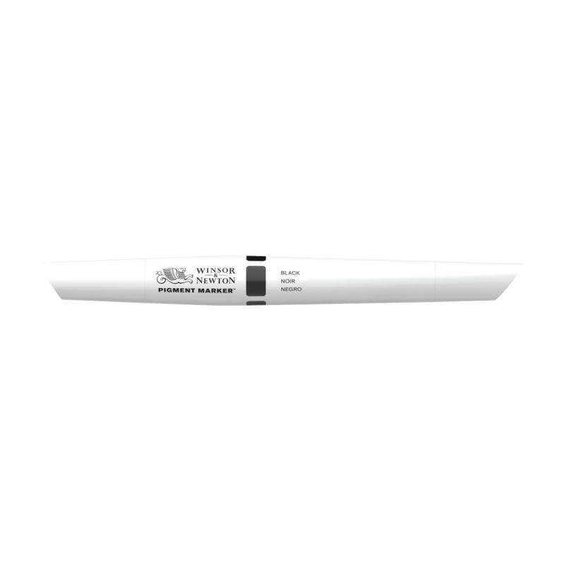 

Маркер двухсторонний Pigment marker, (030) Черный, Winsor & Newton