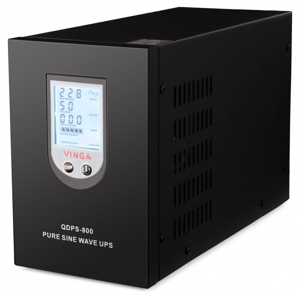 

Источник бесперебойного питания Vinga QDPS-800 800VA LCD (QDPS-800)