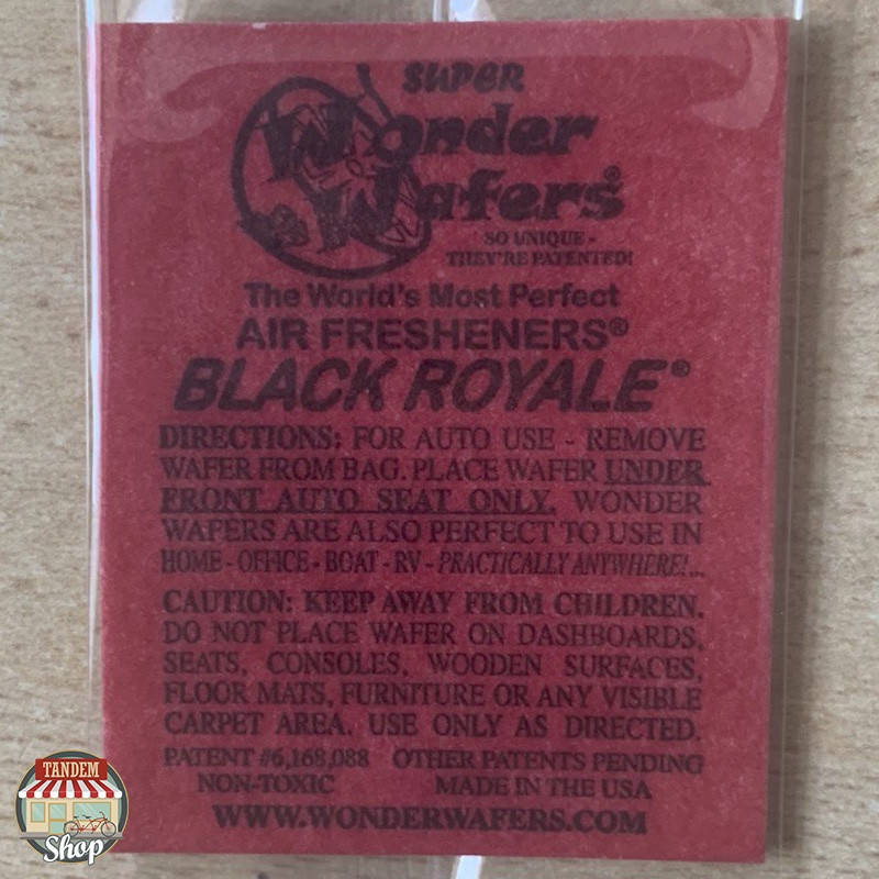 

Ароматизатор в пластинке Wonder Wafers Black Royale, 50 x 65 мм Черный королевский