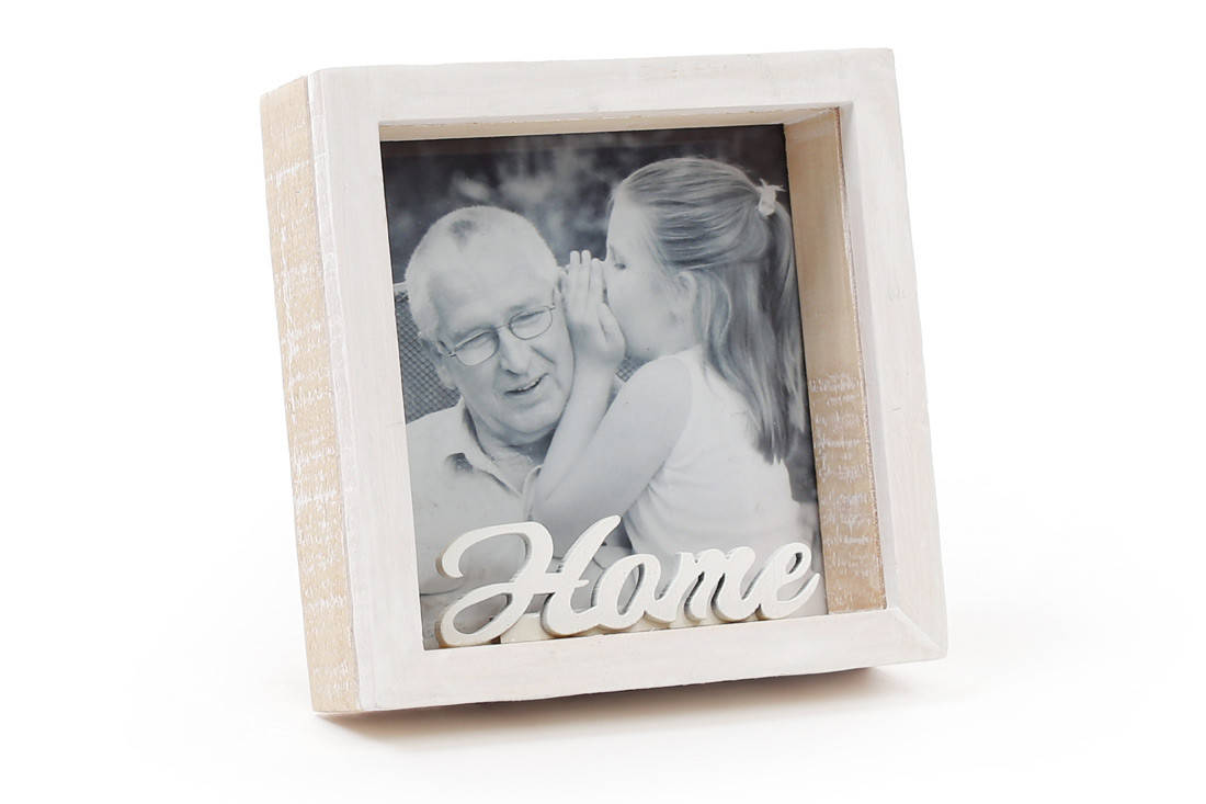 

Рамка для фото объёмная настольная Home 11см, размер - 10*10см, Разные цвета