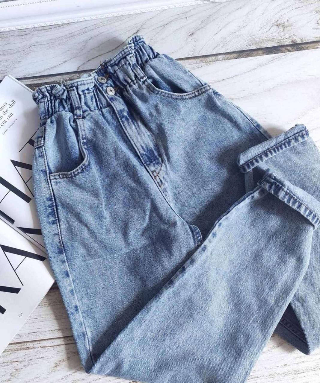 

Джинсы багги Цвет голубой