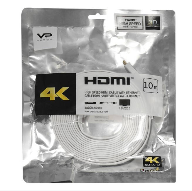 

Кабель Veron HDMI-HDMI M-M ver,1.4 (10m) White, Белый