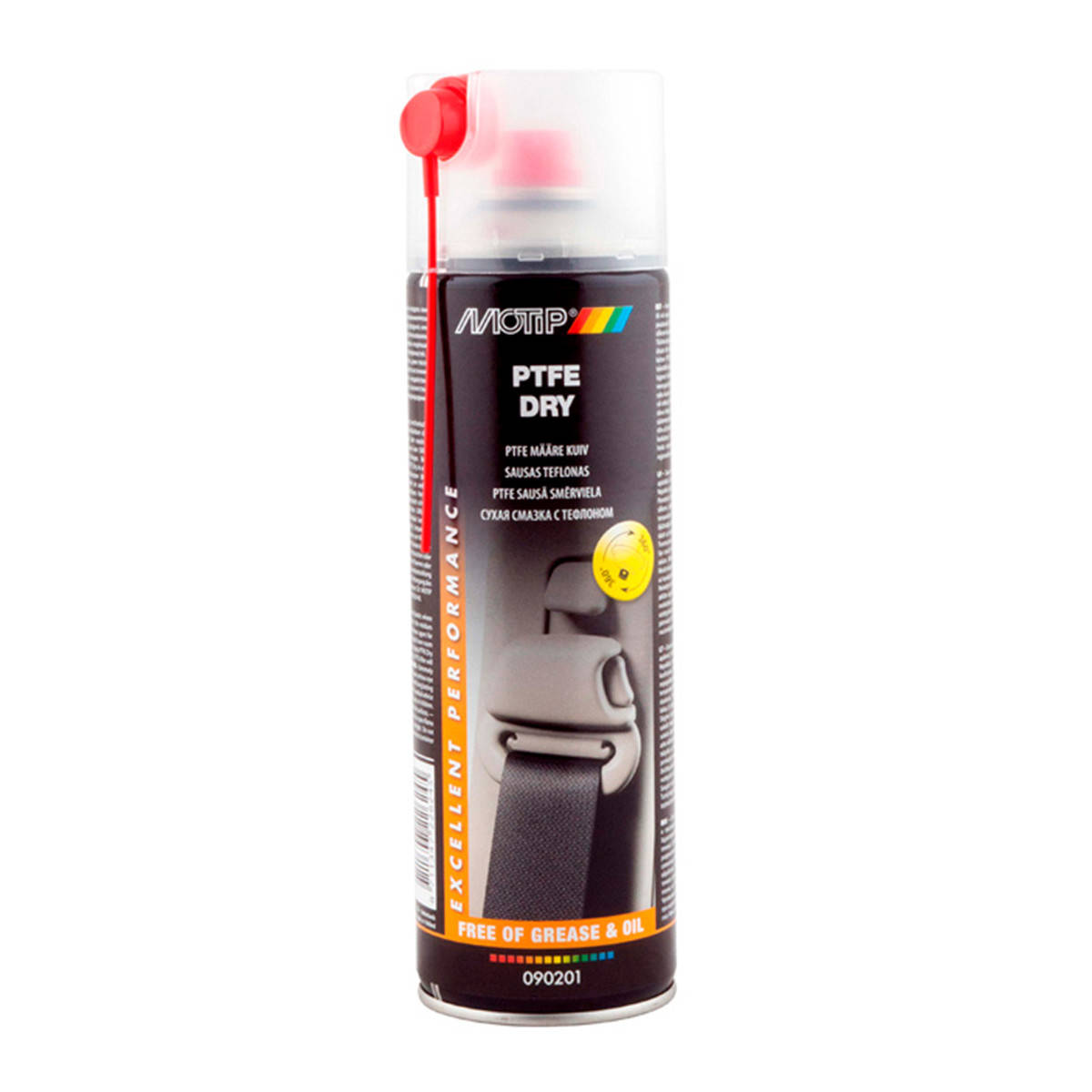

Тефлоновая смазка сухая Motip PTFE Dry - 50 °С / + 250 °С 500 мл (090201)