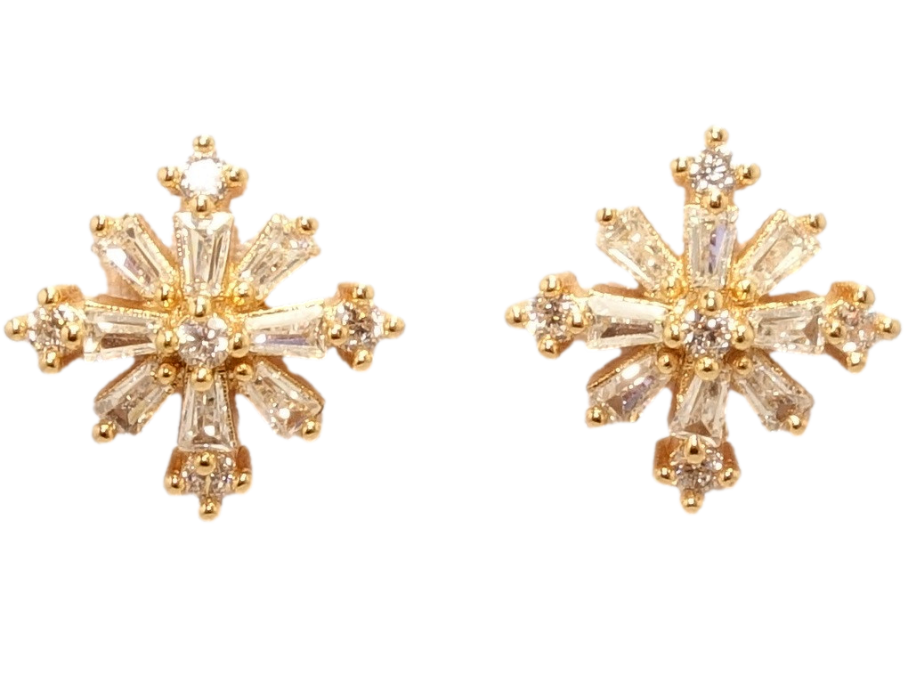 

Серьги Xuping Позолота 18K гвоздики "Кристальные звездочки"
