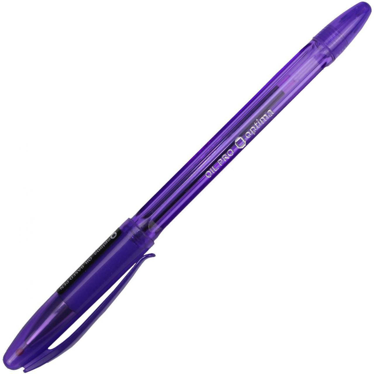 

Ручка масляная шариковая "Optima" Oil Pro 0,5 мм фиолетовая (12) (144) №O15616-12