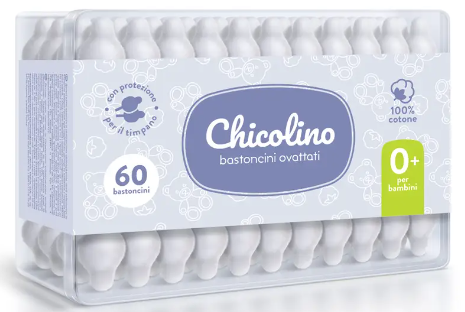 

Ватні палички Chicolino дитячі 60шт.