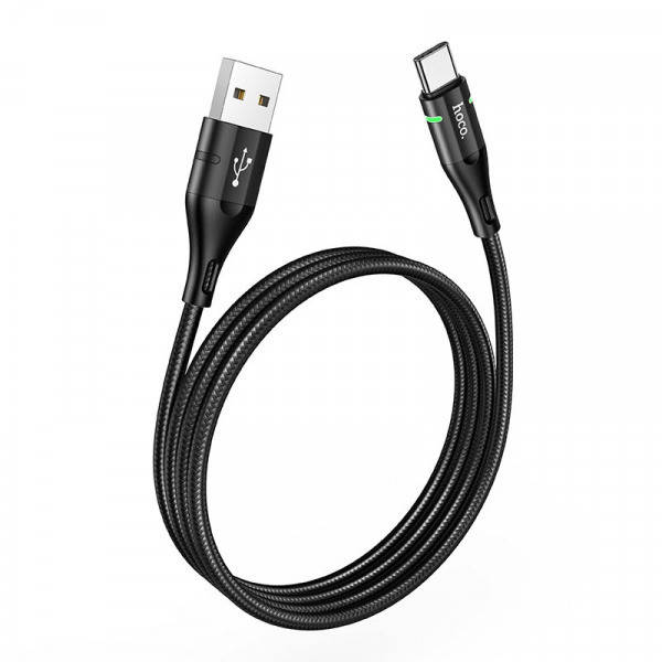 

Кабель HOCO U93 Shadow Type-C Cable 3A 1.2m Black, Черный
