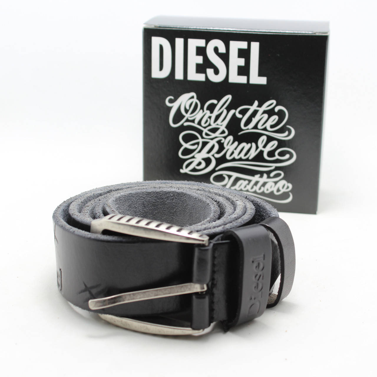 

Черный ремень Diesel, Италія, кожа