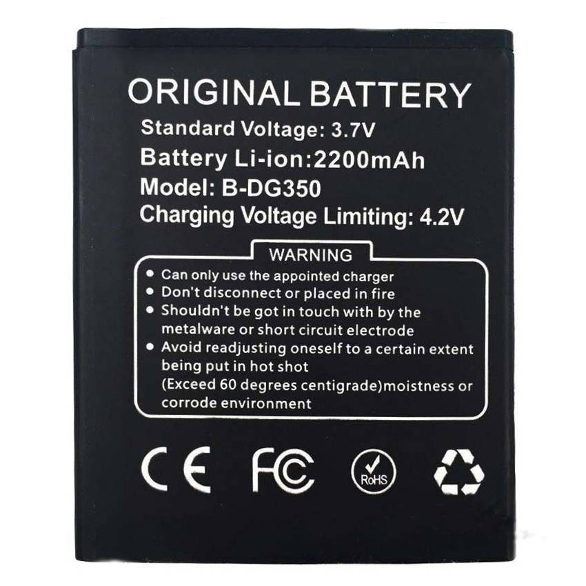 

Аккумулятор для Doogee DG350 Pixels (2200 mAh) B-DG350