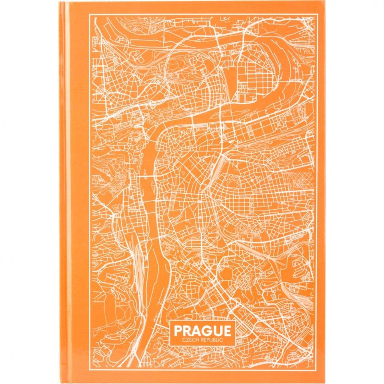 

Книга-канц. А4 96арк. кліт. "Maps Prague" персикова №8422-542-A/Axent/(10)