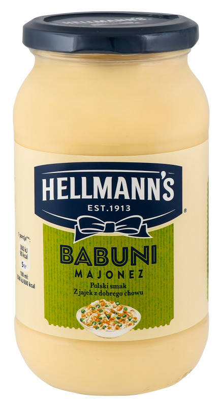 

Майонез Hellmann's Babuni, 420мл, Польша, 65% жирность, Оригинал