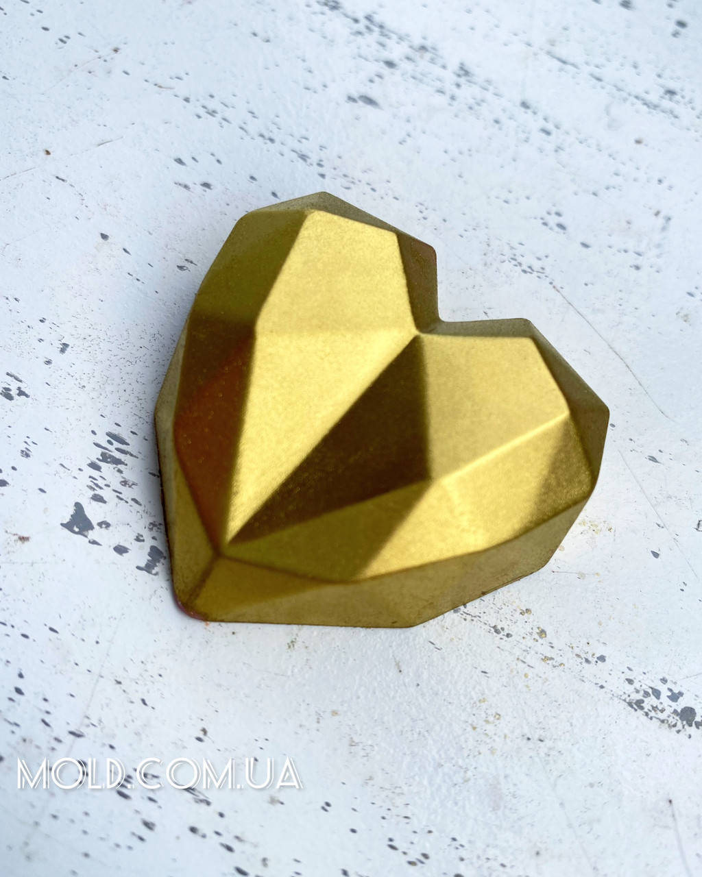 

Силиконовый молд Сердце геометрическое малое