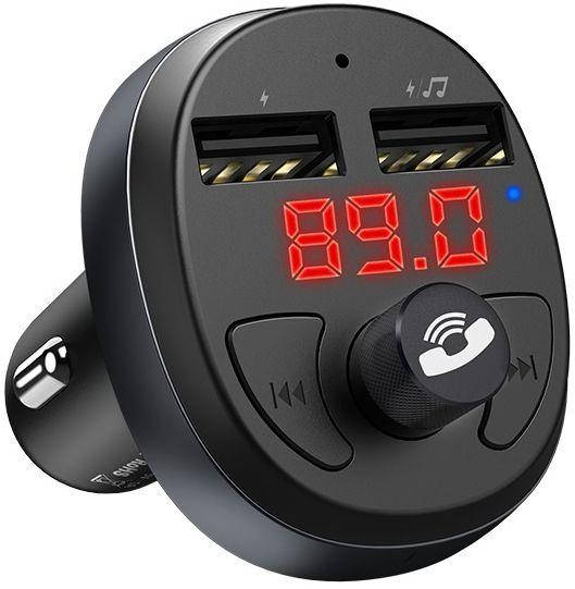 

Автомобильное зарядное устройство с FM-модулятором Hoco E41 Black, Черный