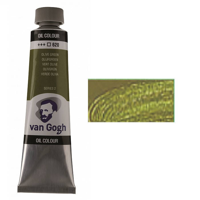 

Краска масляная Van Gogh (620) Оливковый зеленый, 40 мл, Royal Talens