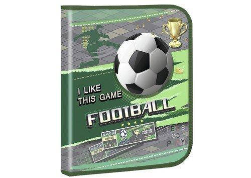 

Папка для тетрадей на молнии B5, каркасная / Football