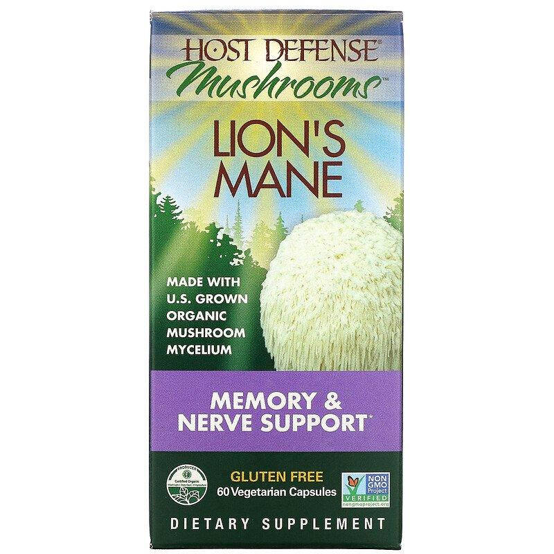

Fungi Perfecti Host Defense Lion's Mane 60 капсул