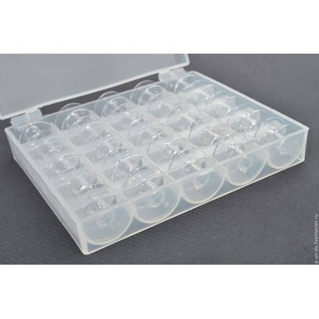 

Шпульки пластик в органайзере