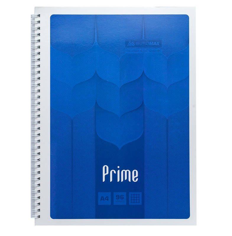 

Записная книга блокнот Buromax PRIME A4 96 л клетка (BM.24451101-02)