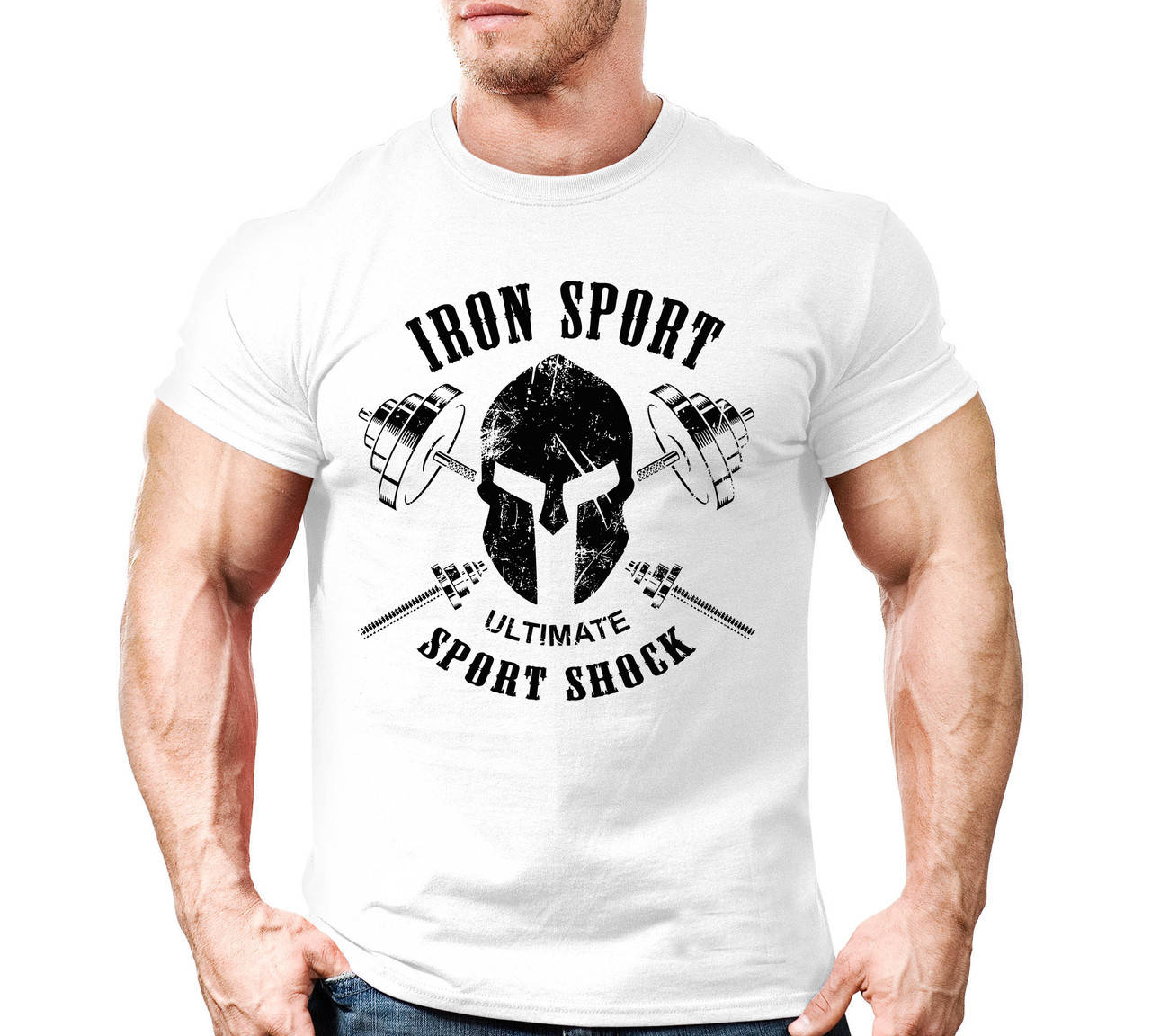 

Футболка для бодибилдинга IRON SPORT (разные цвета) XXXL, Белый