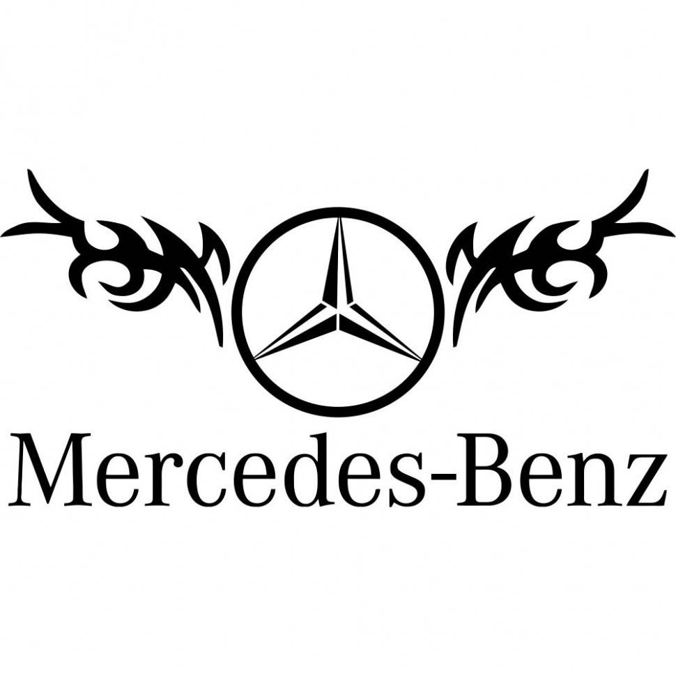 

Виниловая наклейка на автомобиль - Mercedes-Benz Логотип v3 Tribal