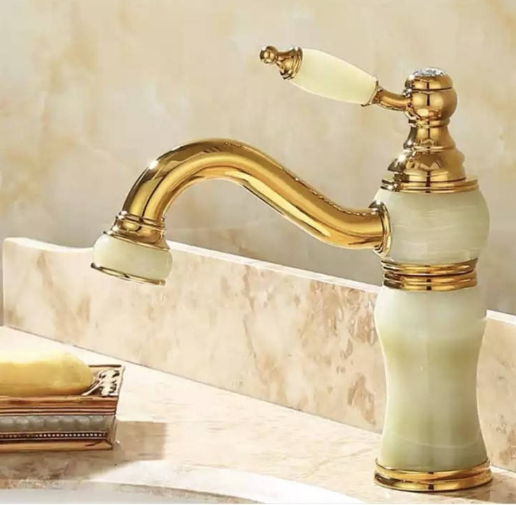 

Смеситель для раковины FUTURA NATURE-3 GOLD золотой