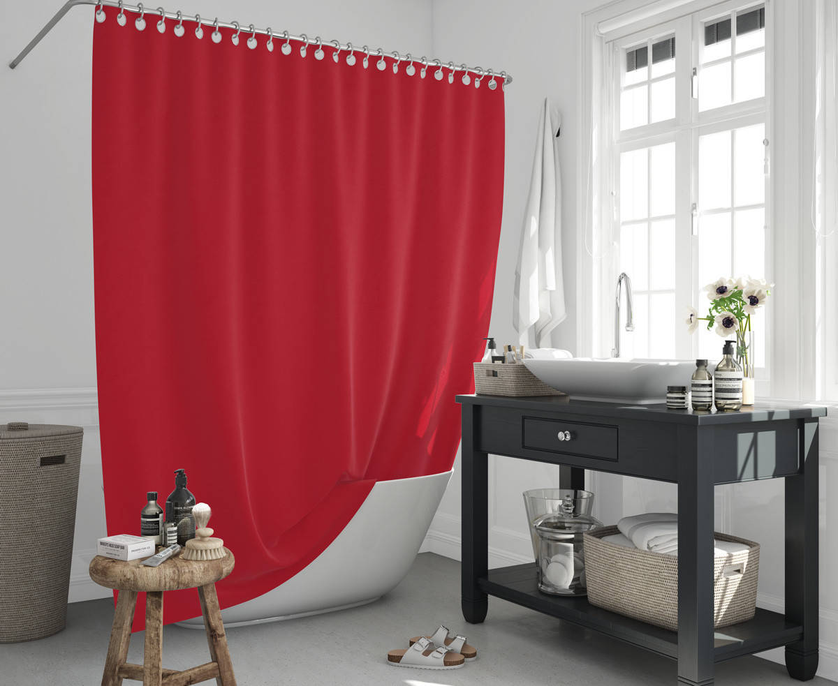 

Штора для ванной RED Tropik Турция 180*200 см, Красный