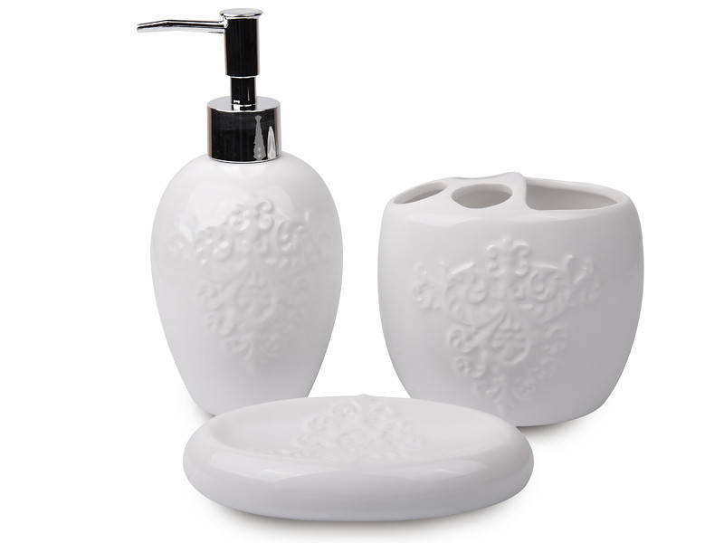 

Набор для ванной и туалета Lefard 3 предмета 940-009, Белый