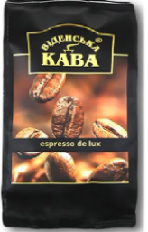 

Віденська кава ESPRESSO DE LUX Кофе молотое 500 г 100% арабика 4820000372206