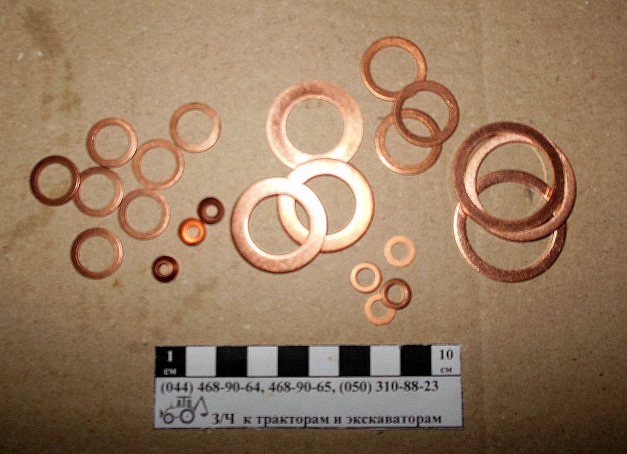 

Кольцо медное d17 17х21х1