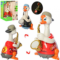 

Игрушка МУЗЫКАЛЬНАЯ 6111 Гусь музыка песня, звук, свет, танцует, играет на саксофоне, подвижные детали,