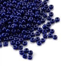 

Чешский бисер Preciosa 10/0 №33070 темно синий натуральный, 50 грамм