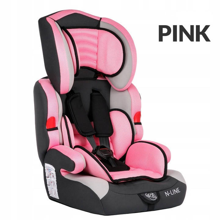 

Автокрісло KINDERSAFETY 3w1 9-36kg, Розовый
