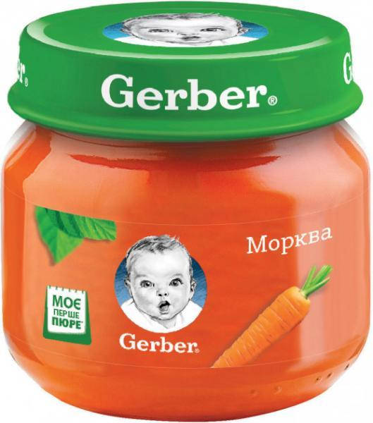 

Gerber Пюре овощное Морковь 6м+ (80 г)