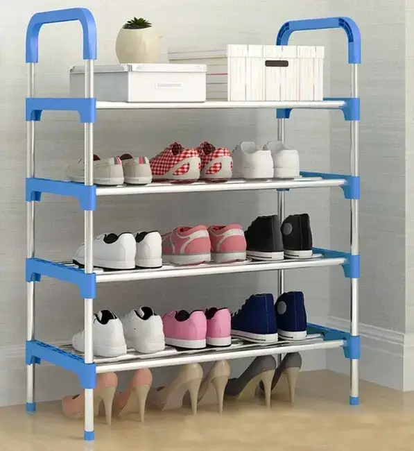 

Полка для обуви Shoe Rack (4 полки, 12 пар), Стойка для хранения обуви