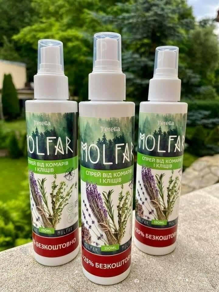 

Спрей від комарів і кліщів Джерелія Molfar Molfar 150 мл