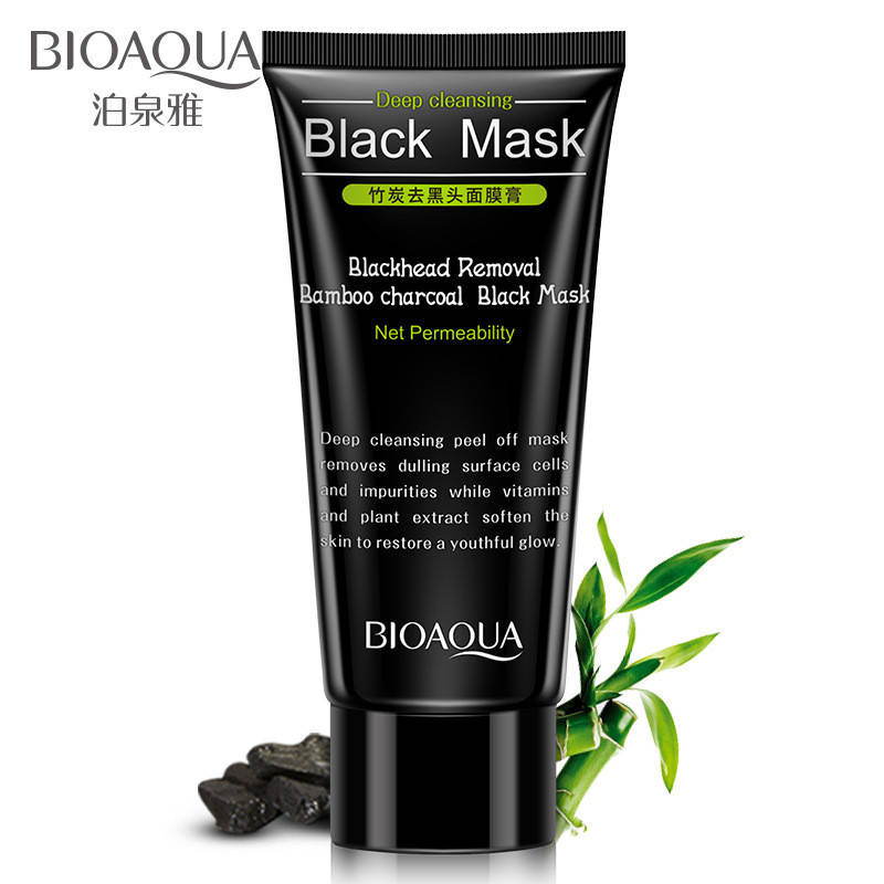 

Черная маска пленка с бамбуковым углем BIOAQUA Black Mask (60г)