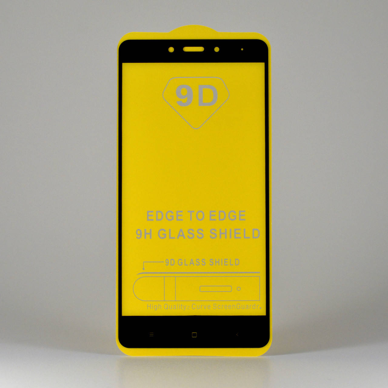 

Защитное стекло на Xiaomi Redmi Note 4 черное клей по всей поверхности, Черный