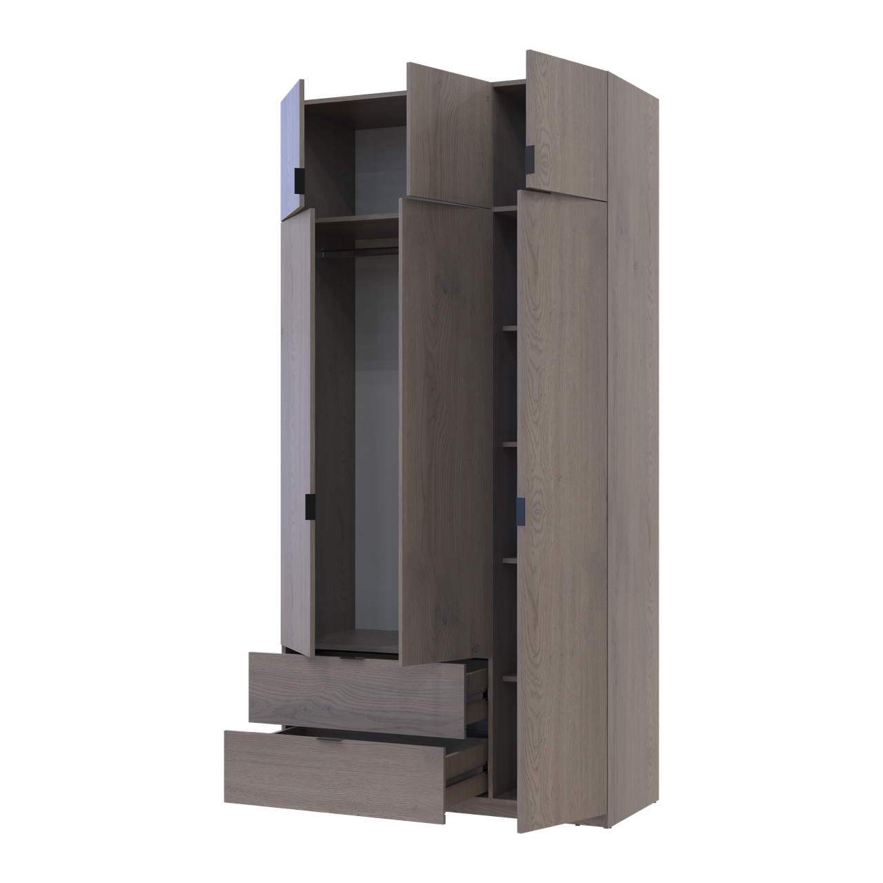 Розпашна Шафа для одягу Doros Лукас Канноло/Канноло 3 ДСП 120х50х240 (44900368) 2