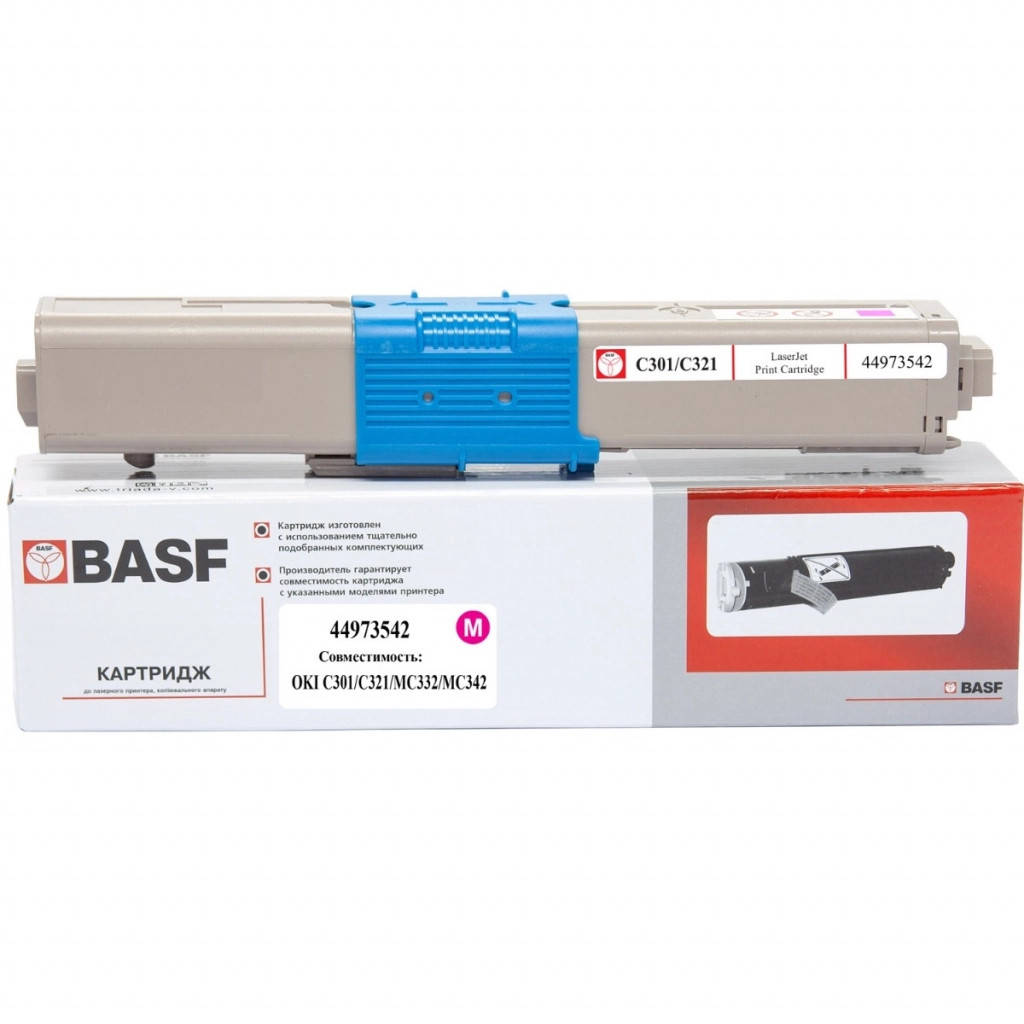 

Тонер-картридж BASF OKI C301/C321/MC332/MC342/ 44973542 Magenta (KT-44973542)