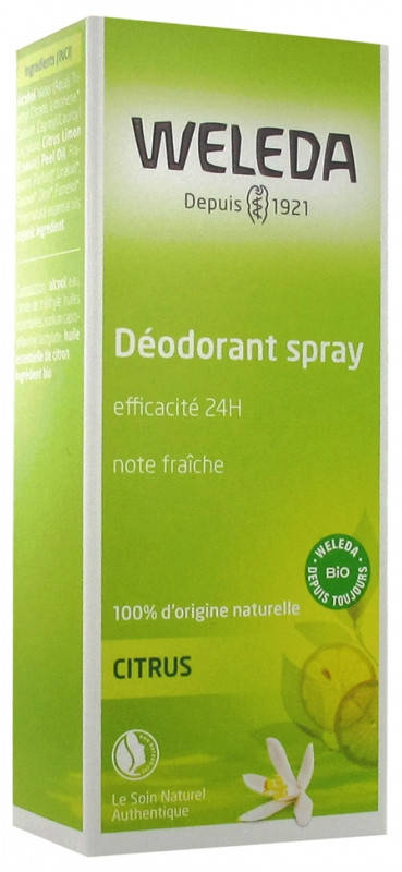 

Дезодорант Цитрус натуральный в спрее Веледа без алюминия Weleda Citrus Deodorant Limone 100мл