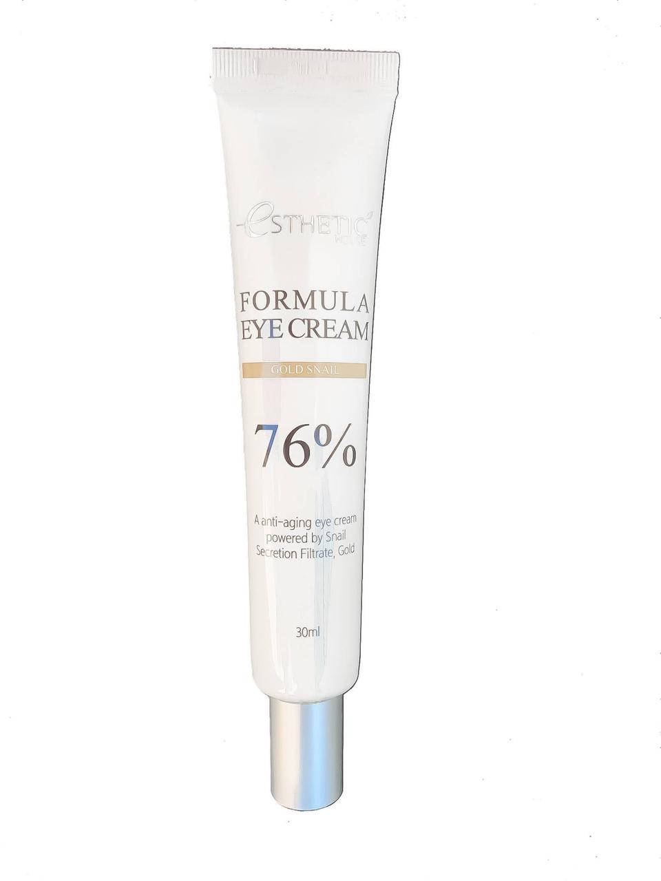 

Крем для кожи вокруг глаз с муцином улитки и золотом Esthetic House Formula Eye Cream Gold Snail